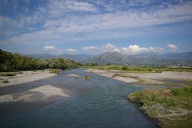 Fiume Lao
Pollino (hinten/background)