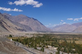 Diskit
Nubra (Shyok) Valley downstream / flussab